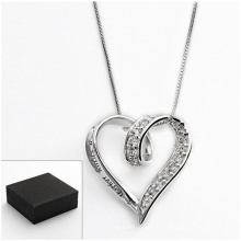 Sterling Silver Cubic Zirconia Mother Heart Pendant